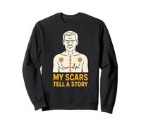 Patiente en Chirurgie Cardiaque Mes Cicatrices racontent Une Histoire | Cool Mens Sweatshirt