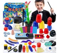 PATIFEED Kit de Magie, 60 Tours pour Enfants 6-8 Ans, Set de Magie avec Instructions, Cadeau pour Enfants 6-12 Ans