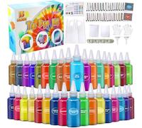 PATIFEED Tie Dye Kit pour Enfants, 35 Couleurs de Teinture Textile, Kit de Teinture pour Vêtements, Jeux et Activités, Kit D'art et D'artisanat Idéal pour Les Enfants et Les Adultes
