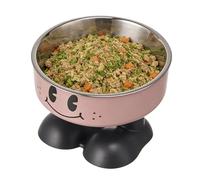 Patifirst Bol Surelevé pour Chats - Mangeoire Anti-Renversement,Bol Surélevé en Acier Inoxydable Animaux | pour Réduire La Fatigue des Articulations Et du Cou pour Chiens Chats