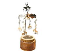 Patifirst Bougeoir tournant | Chandelier d'aromathérapie Rond à Rotation Thermique | Lanterne tournante Romantique dîner chandelles Ornements pour Les Filles comme cadeBanquet et décor à la Maison