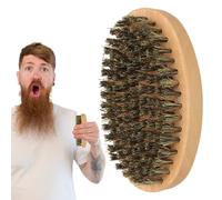 Patifirst Brosse Pour Soin Des Poils Du Visage,Outils De Toilette Moustache Poils Doux - Outil de Soin Barbe Prise Ergonomique Stable pour Voyage Professionnel Maison Appartements