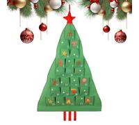 Patifirst Calendrier De L Avent En Tissu Réutilisable - 24 Jours Sac De Stockage En Forme De Sapin De Noël,Falska Elektriska Te | Pour Bonbons Snacks Petits Objets Salon Chambre Bureau