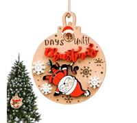 Patifirst Calendrier De L'Avent Rotatif - Décoration Coulissante Rotative Et Lisse,Calendrier De Noël En Bois | Pour Adultes Femmes Nouvel An Fête À La Maison Intérieur Extérieur Vacances