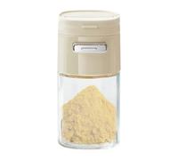Patifirst Dispensoir à Sucre - Distributeur de Sel en Verre Pousse-Type - Récipient à Poivre Résistant avec Large Ouverture pour Table de Restaurant et Coin Café