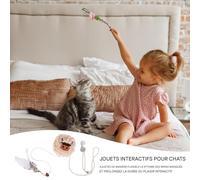 Patifirst Distributeur de Friandises Interactif pour Chat | Jouet Distributeur de Croquettes pour Chat | Jeux De Stimulation avec Distributeurs Lents pour l'exercice des Chatons, À La Maison Et en