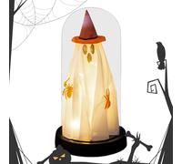 Patifirst Fantôme Lumineux,Fantôme Effrayant avec Lumière LED pour Table | Décors Sinistres pour Intérieur, Accessoires de Maison Hantée pour Fête en Intérieur, Cheminées et Tables à