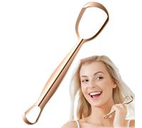 Patifirst Gratte-Langue en Métal, Brosse Nettoyante pour Langue en Acier Inoxydable, Nettoyeur en Forme d'Éventail Réduit la Mauvaise Améliore l'Hygiène Buccale Soin Quotidien pour Toute la Famille