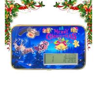 Patifirst Horloge De Noël pour,Horloge Numérique Bureau Renne avec Date et Température | Décoration Saisonnière Management Temps pour Chambre Salle de Classe Salle de Séjour Bureau
