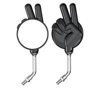 Patifirst Miroirs pour motos - 2 pièces rétroviseur côté rétroviseur | Lentilles de l'objectif anti-effondrement gauche et droit des ciseaux gestes conception accessoires d'équitation Scooter pour