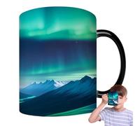 Patifirst Mugs à Café à Effet Thermochrome | 350ml Procédé Sublimation Thermosensible | Tasses Céramique pour Boisson Maison Café | Cadeau Anniversaire Noël Famille