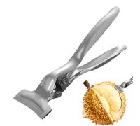 Patifirst Pince pour Ouvrir le Durian - Outil en Acier Inoxydable pour Casser la Peau de Durian | Multifonction Antirouille Découpe Rapide pour Maison Fêtes Pique-nique Barbecue Camping
