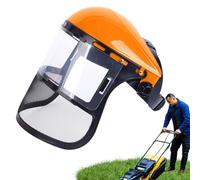 Patifirst Protection Visage Débroussailleuse, Casque De Sécurité Pour Tronçonneuse, Casque De Protection Pour Débroussailleuse, Écran De Protection Faciale Pour Tondeuse Et Brushcutting