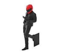 Patifirst Statue de Motard Lisant | Accessoire de booknook | Figurine de Motard Cool | pour Lecteurs Offrir Papa Anniversaire Fête Maison Bureau Déco
