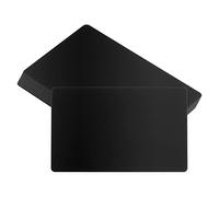 PATIKIL 0.21mm Métal Cartes Visite, 10 Paquet blanc Nom Carte Laser Gravure Anodisé Aluminium pour Bricolage Cadeau Cartes, Noir Matte