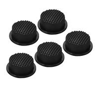 PATIKIL 0,47" LED Lampe Poche Commutateur Capuchon, 5 Pcs Silicone Souple Botte Couverture pour Pression Bouton Interrupteur Électrique Torche Portable Lampes de poche Projet, Noir