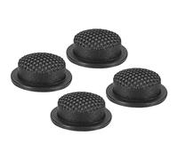 PATIKIL 0,49" LED Lampe Poche Commutateur Cap, 4 Pcs Silicone Couvre-bottes Souple pour Poussez Bouton Commutateur Électrique Torche Portable Lampes Poche Bricolage Projet, Noir