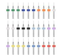 PATIKIL 0.55mm Micro Mèches 1/8" Tige Carbure Tungstène Acier 135° Mini Petites Mèches Outil Perçage Circuit Imprimé pour CNC Gravure Machines de Précision - 30 Pièces
