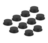 PATIKIL 0.57" LED Lampe Poche Commutateur Cap, 10 Pcs Silicone Couvre-bottes Souple pour Poussez Bouton Commutateur Électrique Torche Portable Lampes Poche Bricolage Projet, Noir