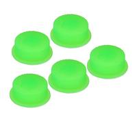PATIKIL 0,59" LED Lampe Poche Commutateur Capuchon, 5 Pcs Silicone Souple Botte Couverture avec Intérieur Colonne pour Pousser Bouton Électrique Torche Portable Lampes de poche, Vert