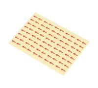 PATIKIL 0.5x0.4" Long Flèche Autocollants, 4Ensemble/ 320Pièces PET Inspection Indicateur Ruban Autoadhésif Signe Étiquette pour Industriel Travail, Rouge