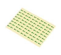 PATIKIL 0.5x0.4" Long Flèche Autocollants, 6Ensemble/ 480Pièces PET Inspection Indicateur Ruban Autoadhésif Signe Étiquette pour Industriel Travail, Vert