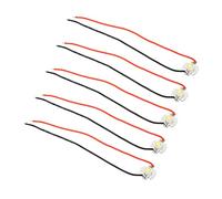 PATIKIL 0.6" LED Puce Ampoule, 5 Paquet 350mA 1W Aluminium Substrat COB Lumière Perles Lumière avec Fil pour Bricolage Éclairage Fixations, Frais Blanc 10000-15000K