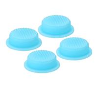 PATIKIL 0.63" LED Lampe Interrupteur Cap, 4 Pcs Silicone Souple Botte Couverture pour Poussoir Bouton Interrupteur Électrique Torche Portable Lampes DIY Projet, Lumineux Bleu