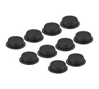 PATIKIL 0.63" LED Lampe Poche Commutateur Cap, 10 Pcs Silicone Couvre-bottes Souple pour Poussez Bouton Commutateur Électrique Torche Portable Lampes Poche Bricolage Projet, Noir