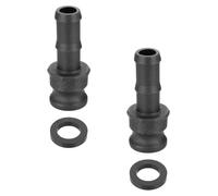 PATIKIL 0.75" Raccord Aluminium À Came Et Rainure, 2 Pcs Part-E Bouchon Anti-Poussière Adaptateur Mâle Filetage Femelle NPT Raccord À Came Coupleur À Déconnexion Rapide, Noir