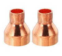 PATIKIL 1 1/4" à 5/8" ID Réducteur de Cuivre, 2Pcs 99,9% Cuivre Pure Adaptateur de Connecteur de Tube de Raccord de Pression de Couplage Réducteur avec Connexion de Soudure à la Sueur