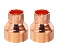 PATIKIL 1 1/4" à 7/8" ID Réducteur de Cuivre, 2Pcs 99,9% Cuivre Pure Adaptateur de Connecteur de Tube de Raccord de Pression de Couplage Réducteur avec Connexion de Soudure à la Sueur