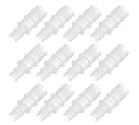 PATIKIL 1/2" à 5/8" 12 Pcs Raccords Tuyau en Plastique à Barbelures, Raccords Tube Réducteur Adaptateur Ligne Tuyau Union Kit Jointure pour Système d'air Gaz Eau Ligne Carburant LiquiTuyau