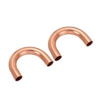 PATIKIL 1/2" OD 50x68mm Coude En Cuivre Pour Raccord De Tuyau, 2Pcs 180 Degrés Coudé Soudure Par Brasage Connexion Pour Plomberie HVAC Climatisation