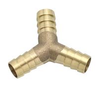 PATIKIL 1/2" Raccord de Tuyau en Laiton, Raccord de Type Y en Laiton, Raccords de jonction en métal, Raccord de jonction, d'air pour kit de réparation de Tuyau d'eau, d'huile, de Carburant