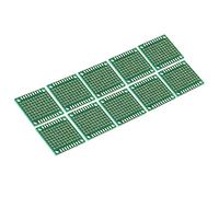 PATIKIL 1.2" x 1.2" PCB Tableau Circuit, 24 pcs Prototype Panneau Perforé Souder Tableaux pour DIY Soudure et Electronique Projet Circuit Cartes Soudable Platine Essai, Vert