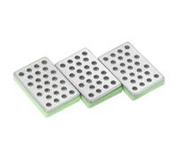 PATIKIL 1.2"x0.8" 1000 Grit Extra-Fine Ski Snowboard Diamant Stone, 3 Pack Ski Bord Affûteur Diamant Bord Dossiers Snowboard Pierre Aiguiser, Vert