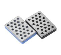 PATIKIL 1.2"x0.8" Coarse/Extra-Coarse Ski Snowboard Diamant Pierre, 2 Paquets Ski Aiguisoir Diamant Bord Fiches Snowboard Pierre-à-Aiguiser, Bleu/Noire