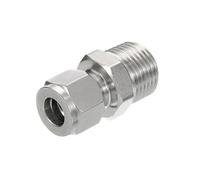 PATIKIL 1/2NPT x 10mm Raccord de Tube de Compression en Acier Inoxydable 304, Double Bagues de Compression Raccord Droit Adaptateur Connect
