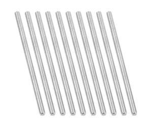 PATIKIL 1/4"-20 UNC Tige Entièrement Filetée en Acier Inoxydable 304, 10Pcs 130mm Longueur Vis Filetée Longue Filetage à Droite Tige Filetée pour Boulons d'Ancrage Colliers Boulons en U