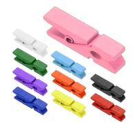 PATIKIL 1.4" Pinces À Linge en Bois Coloré, 50Pcs Mini Pinces À Linge Colorées en Bois Forte Adhérence Pinces Photos pour Images Suspendu Linge Artisanat Décoratif, Multicolore