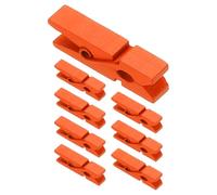 PATIKIL 1.4" Pinces À Linge en Bois Coloré, 50Pcs Mini Pinces À Linge Colorées en Bois Prise Ferme Pinces Photo pour Images Suspendu Vêtements Artisanat Décoratif, Orange