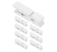 PATIKIL 1.4" Pinces À Linge en Bois Coloré, 50Pcs Mini Pinces À Linge Colorées en Bois Prise Ferme Pinces Photos pour Images Suspendre Vêtements Artisanat Décoratif, Blanc