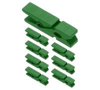 PATIKIL 1.4" Pinces à Linge en Bois Colorées, 50Pcs Mini Pinces à Linge Colorées en Bois Forte Adhérence Pinces Photo pour Images Suspendu Linge Décoration Artisanat, Vert