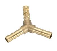 PATIKIL 1/4" Raccord de Tuyau en Laiton, Raccord de Type Y en Laiton, Raccords de jonction en métal, Raccord de jonction, d'air pour réparation de Tuyau d'eau, d'huile, de Carburant