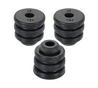 PATIKIL 1.4" x 1.4" Compresseur Caoutchouc Pieds, 3 Paquet Pied Support Anti Vibration Tampon Rechange pour Climatisateur Réfrigérateur, Noir