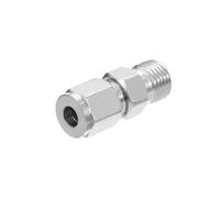 PATIKIL 1/4G x 6mm Raccord de Tube de Compression en Acier Inoxydable 304, Double Raccord de Tube de Compression Adaptateur Droit