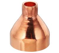 PATIKIL 1 5/8" à 3/8" ID Réducteur de Cuivre, 99,9% Cuivre Pure Adaptateur de Connecteur de Tube de Raccord de Pression de Couplage Réducteur avec Connexion de Soudure à la Sueur