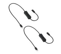 PATIKIL 1.64ft Câble USB Prolongation Interrupteur Marche Arrêt, 2pcs Adaptateur Type C Mâle Femelle Support Données Cordon D’alimentation Fil 4 Noyaux Pour Bande LED Lampe Ventilateur