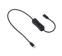 PATIKIL 1.64ft Câble USB Prolongation Interrupteur Marche Arrêt, Adaptateur Type C Mâle Femelle Support Données Cordon D’alimentation 4 Fils Pour Bande LED Lampe Bureau Ventilateur